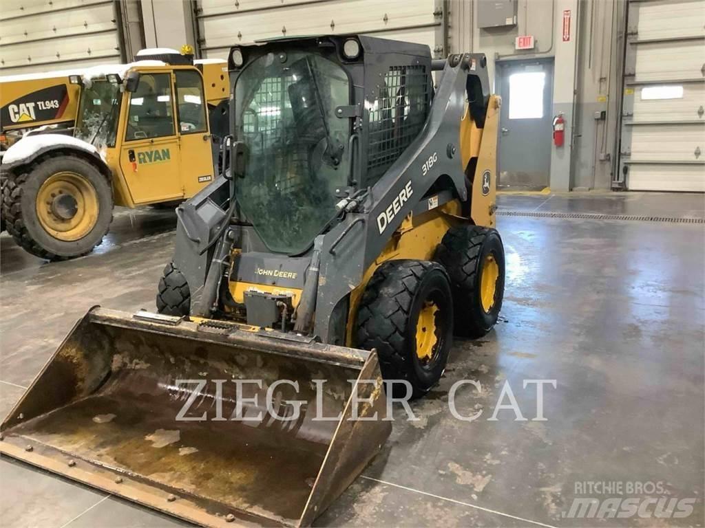 John Deere & CO. 318G Krautuvai su šoniniu pasukimu