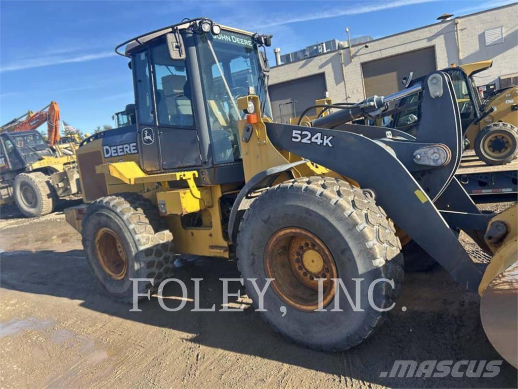 John Deere & CO. 524K Naudoti ratiniai krautuvai