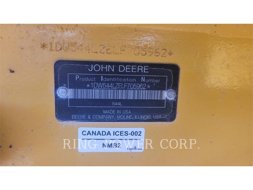 John Deere & CO. 544L Naudoti ratiniai krautuvai