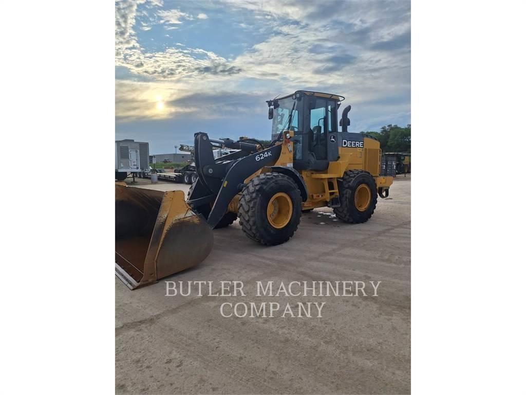 John Deere & CO. 624K Naudoti ratiniai krautuvai