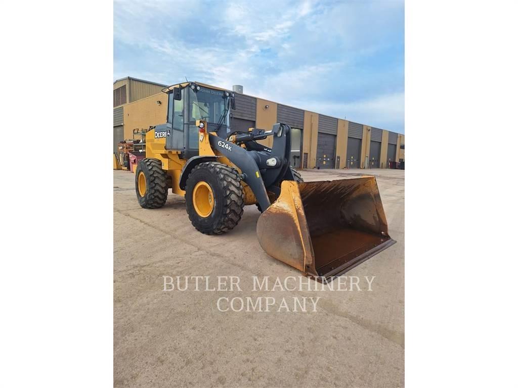 John Deere & CO. 624K Naudoti ratiniai krautuvai