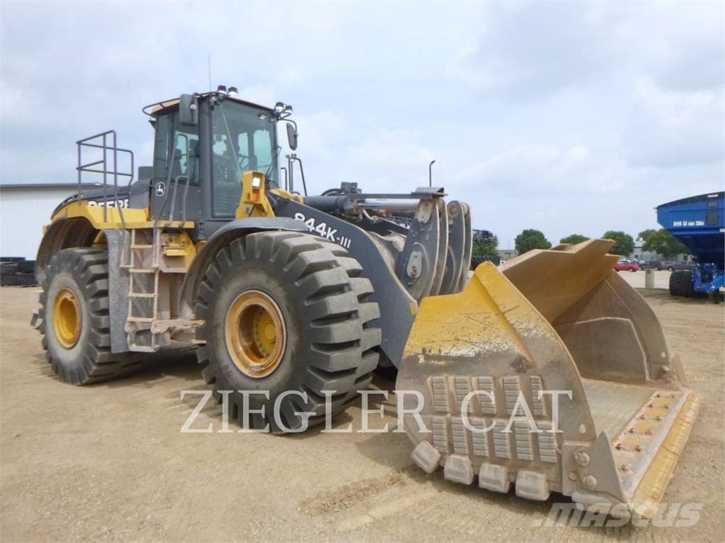 John Deere & CO. 844K III Naudoti ratiniai krautuvai