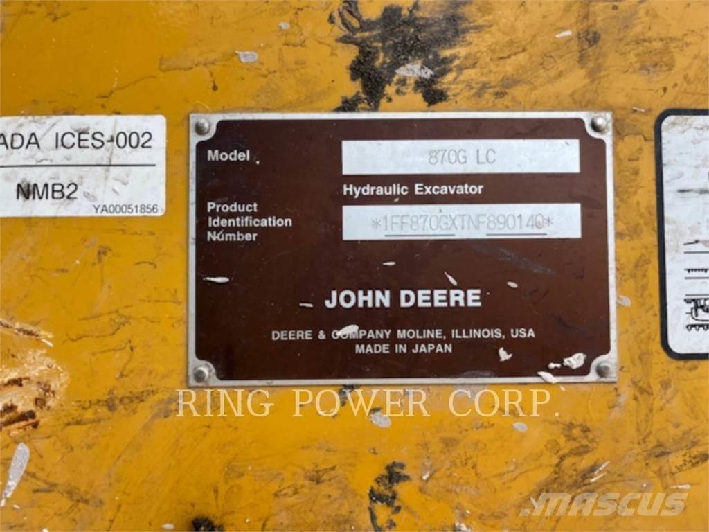 John Deere & CO. 870G Vikšriniai ekskavatoriai