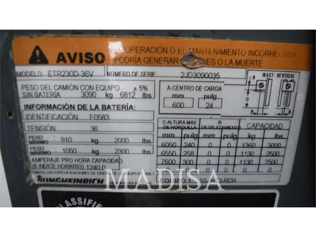Jungheinrich ETR230D Elektriniai šakiniai krautuvai