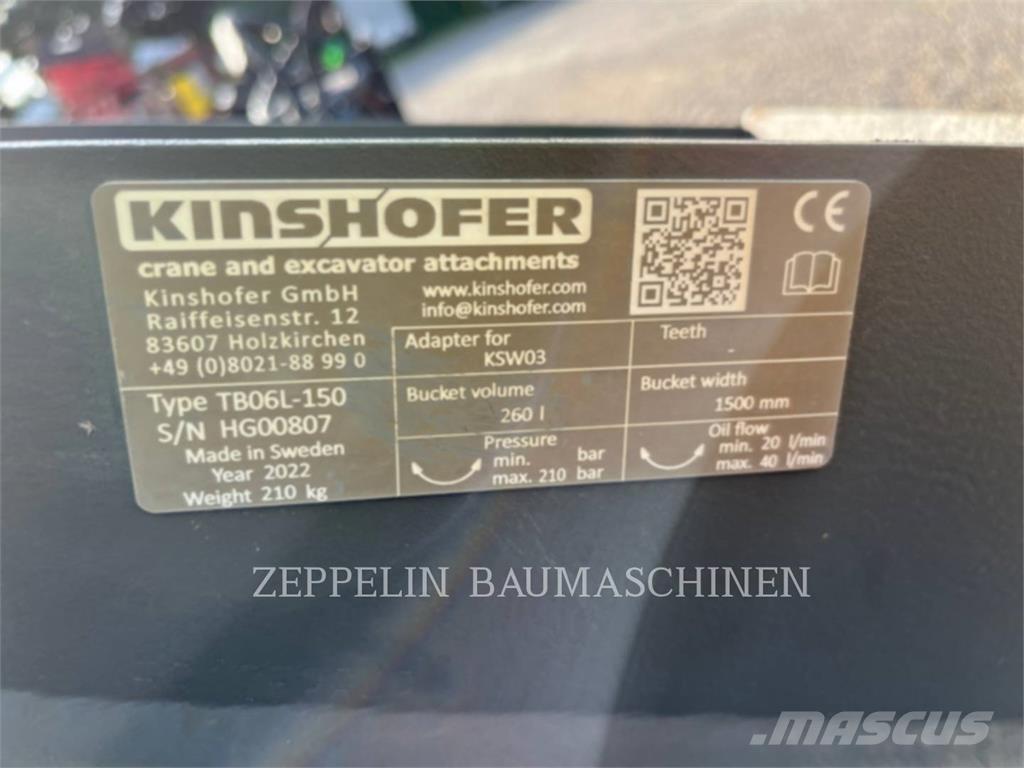 Kinshofer TB06-1500 GLV Tranšėjų ekskavatoriai