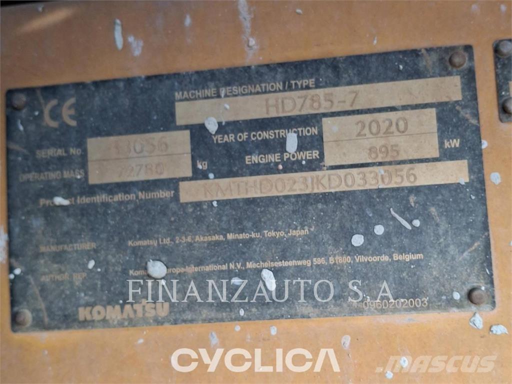 Komatsu HD785-7 Karjeriniai savivarčiai