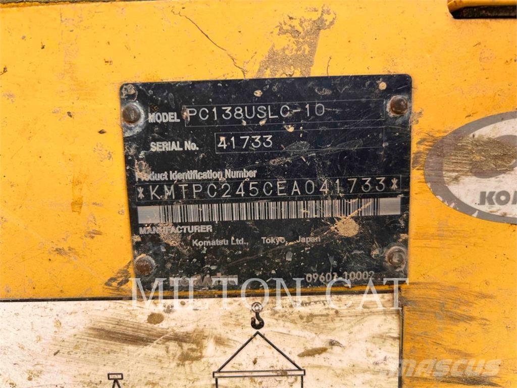 Komatsu PC138USLC-10 Vikšriniai ekskavatoriai