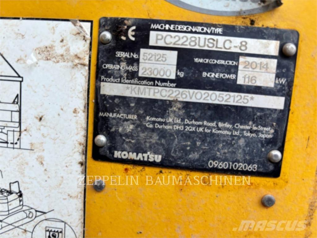 Komatsu PC228 Vikšriniai ekskavatoriai