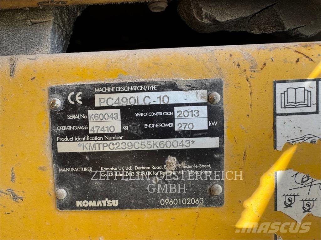 Komatsu PC490LC-10 Vikšriniai ekskavatoriai