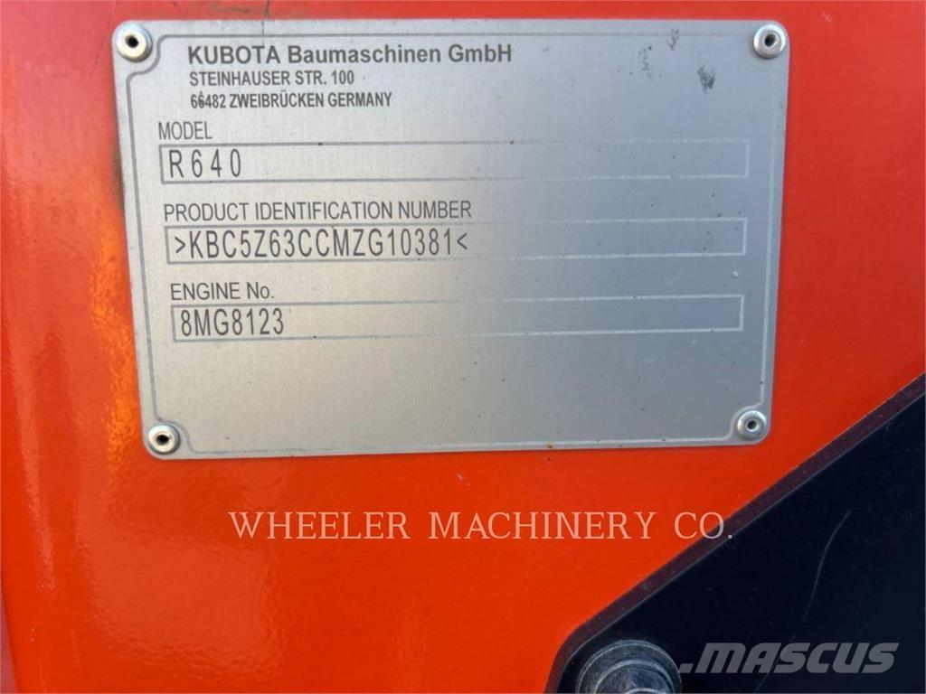 Kubota R640 CWL Naudoti ratiniai krautuvai