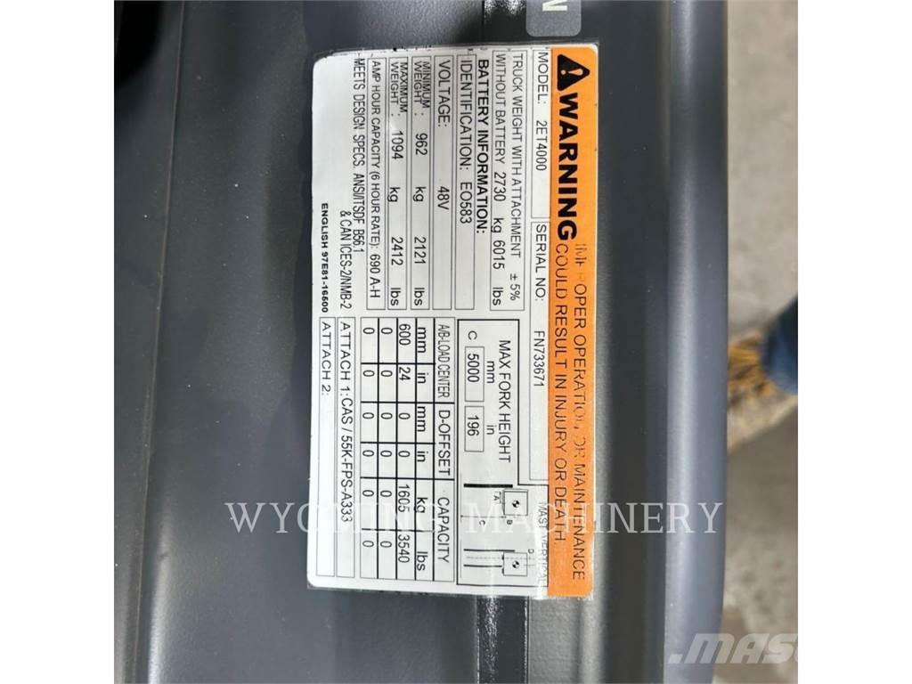 Mitsubishi 2ET4000 Elektriniai šakiniai krautuvai