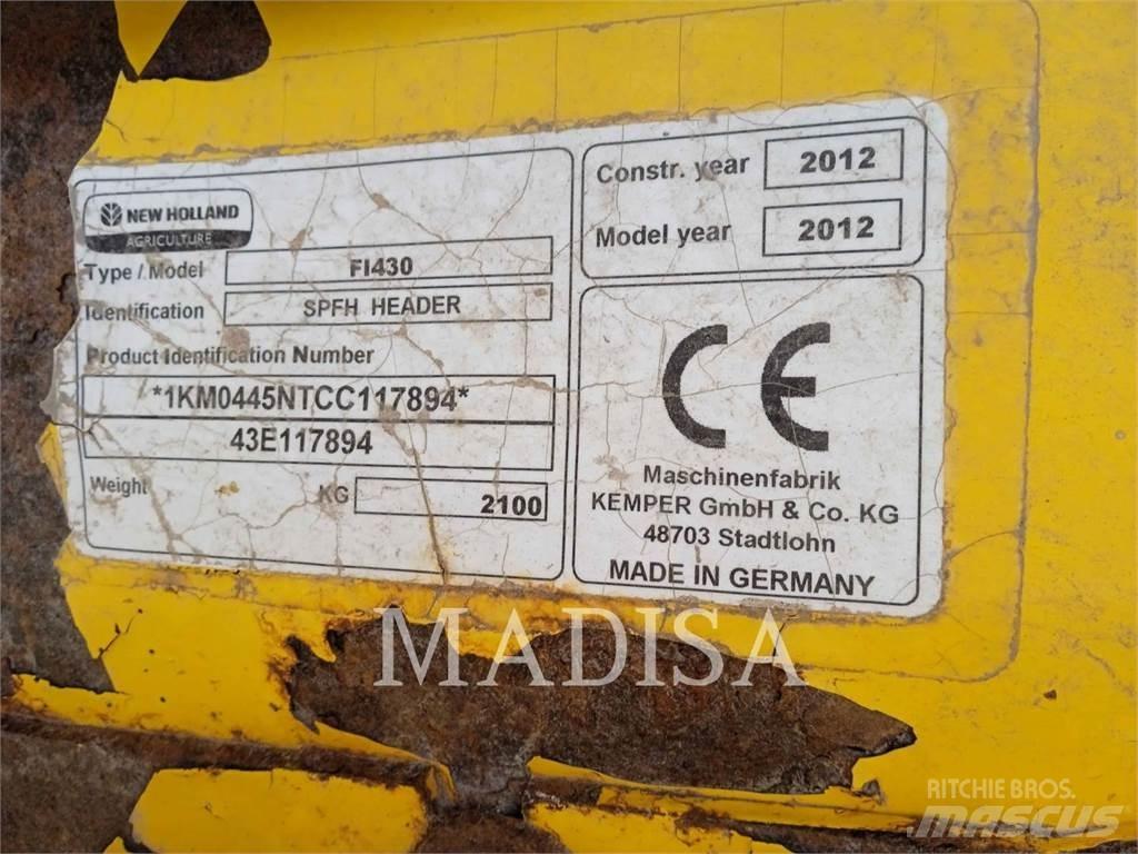 New Holland 430FI Derliaus nuėmimo kombainų priedai