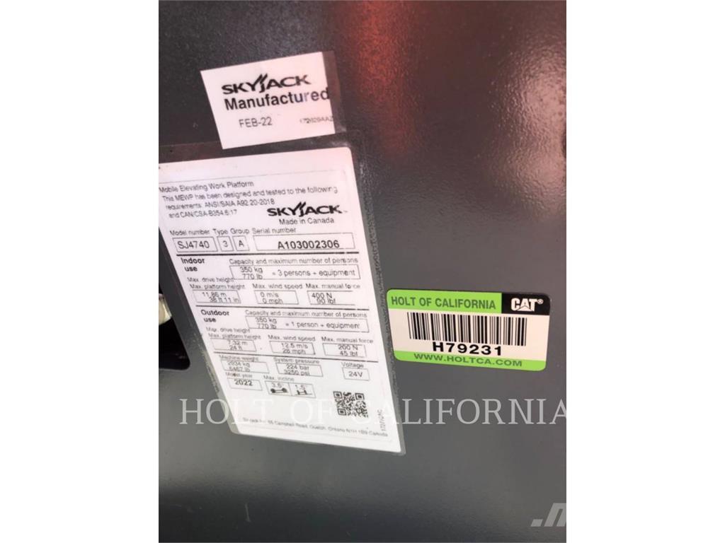 Skyjack SCISSOR40E Žirkliniai keltuvai