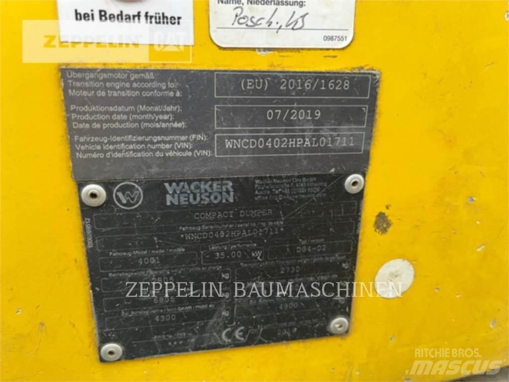 Wacker 4001 Karjeriniai savivarčiai