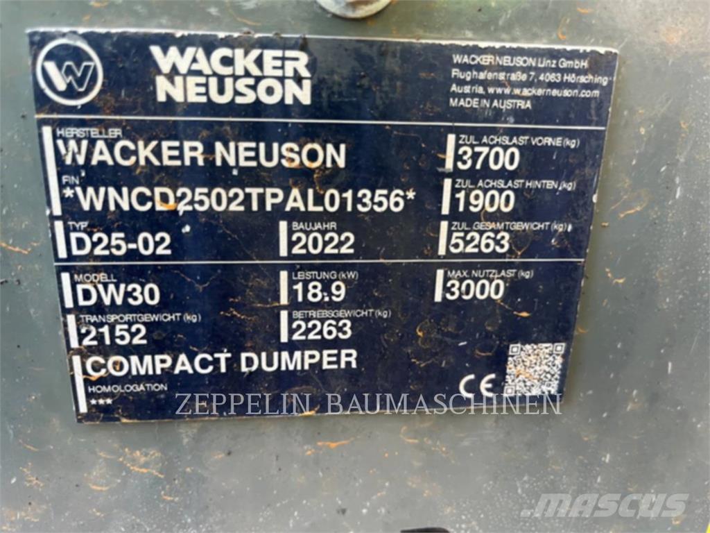 Wacker DW30 Karjeriniai savivarčiai