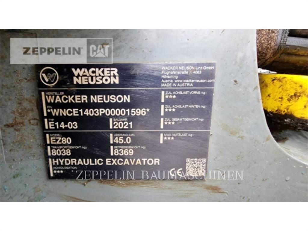 Wacker EZ80 Vikšriniai ekskavatoriai