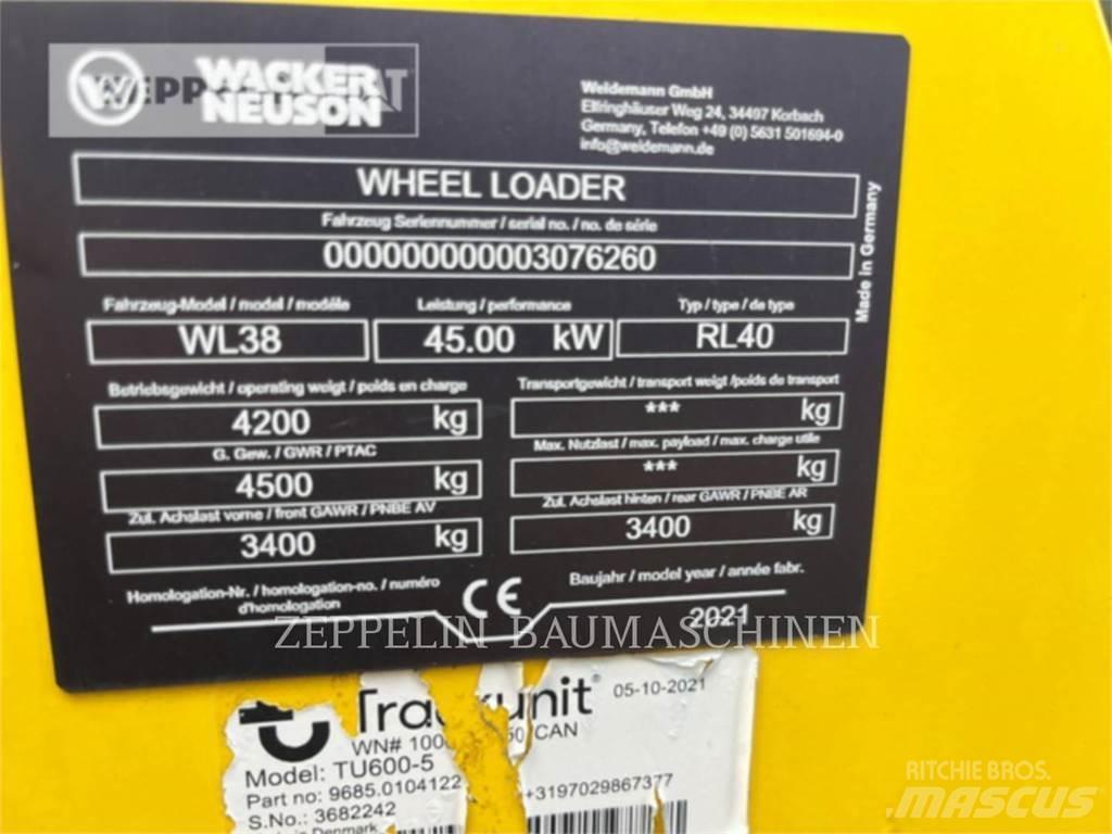 Wacker WL38 Naudoti ratiniai krautuvai