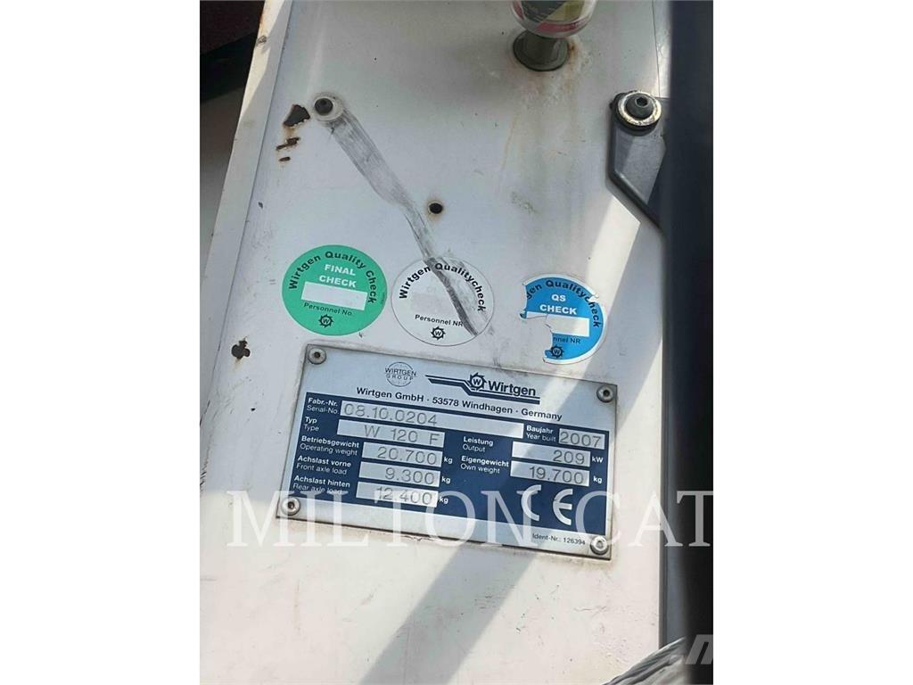 Wirtgen W120F Asfalto šalto frezavimo technika