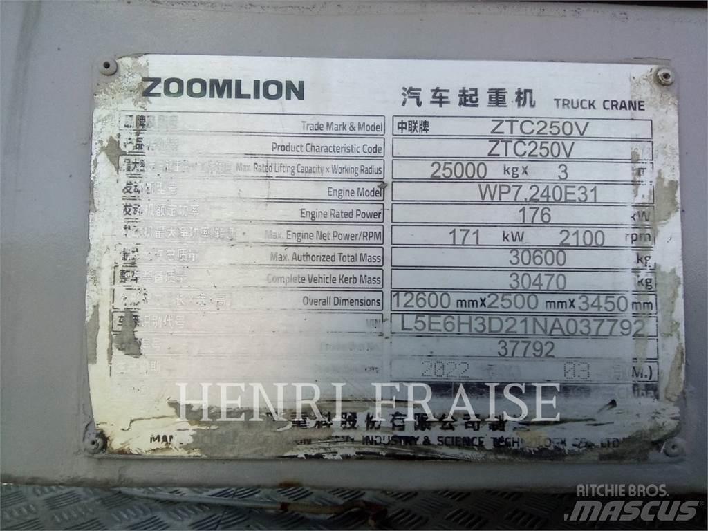 Zoomlion ZTC250V31 Visureigiai kranai