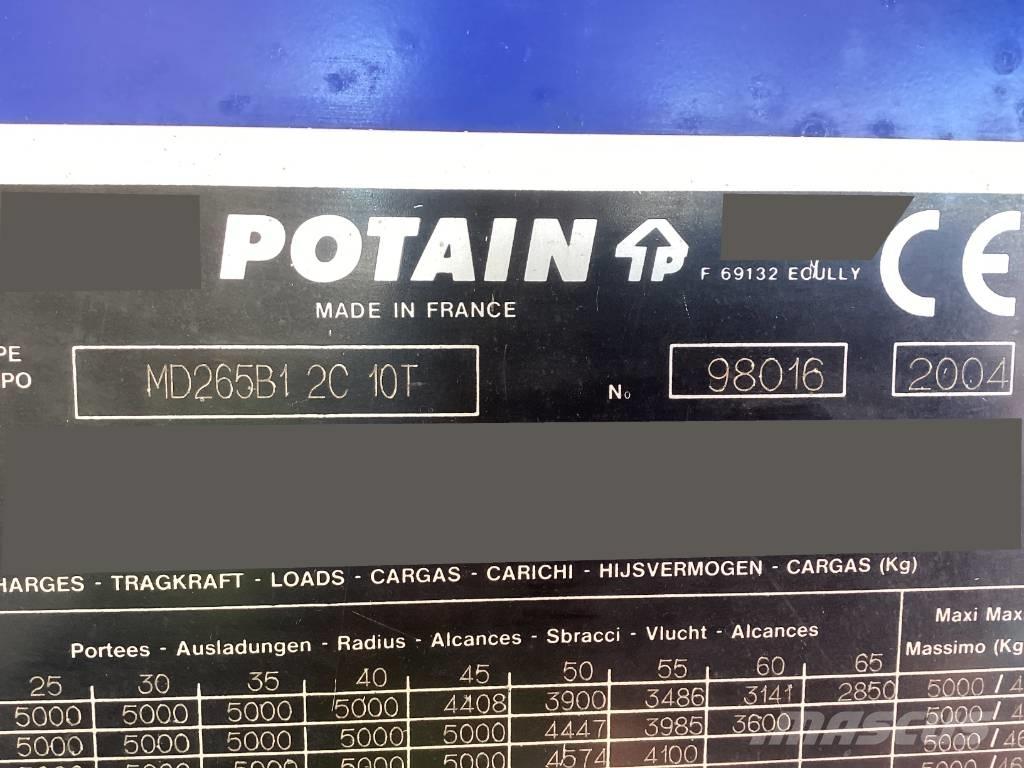 Potain MD265B1-J10 Bokštiniai kranai