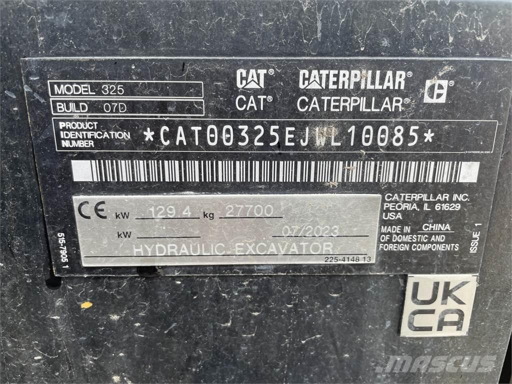 CAT 325 Vikšriniai ekskavatoriai