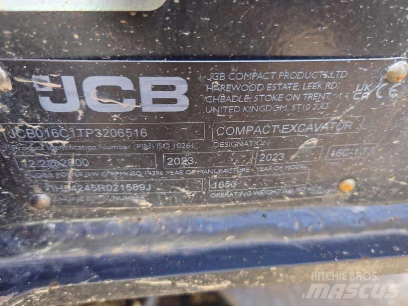 JCB 16 C-1 Mini ekskavatoriai < 7 t