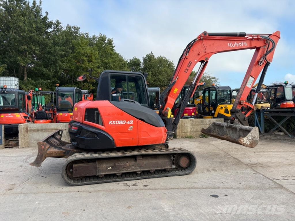 Kubota KX 080-4 Vidutinės galios ekskavatoriai 7-12 t