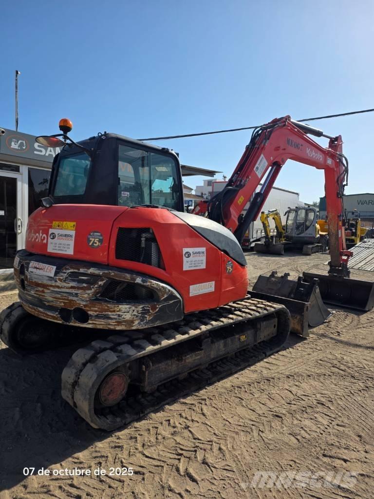 Kubota KX80-4a2 Vidutinės galios ekskavatoriai 7-12 t