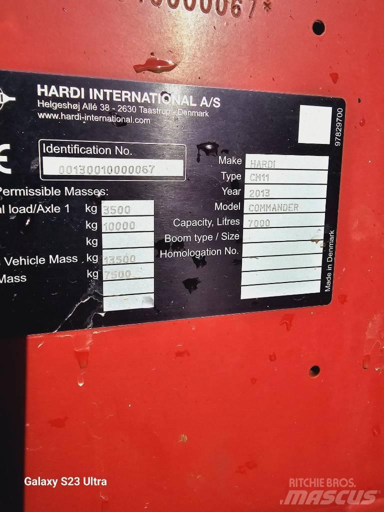 Hardi Commander 7000 Prikabinami purkštuvai