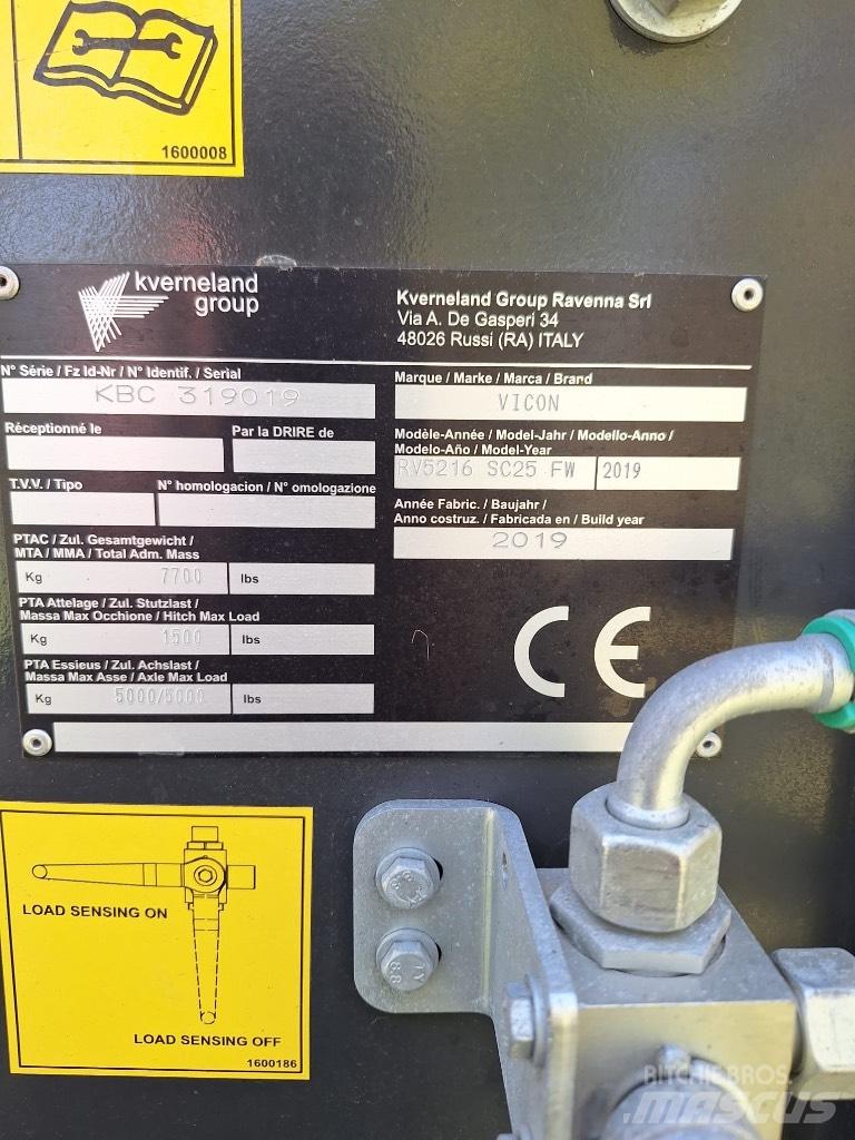 Vicon RV5216 Ritinių presai