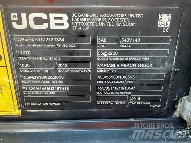 JCB 540-140 Teleskopiniai krautuvai