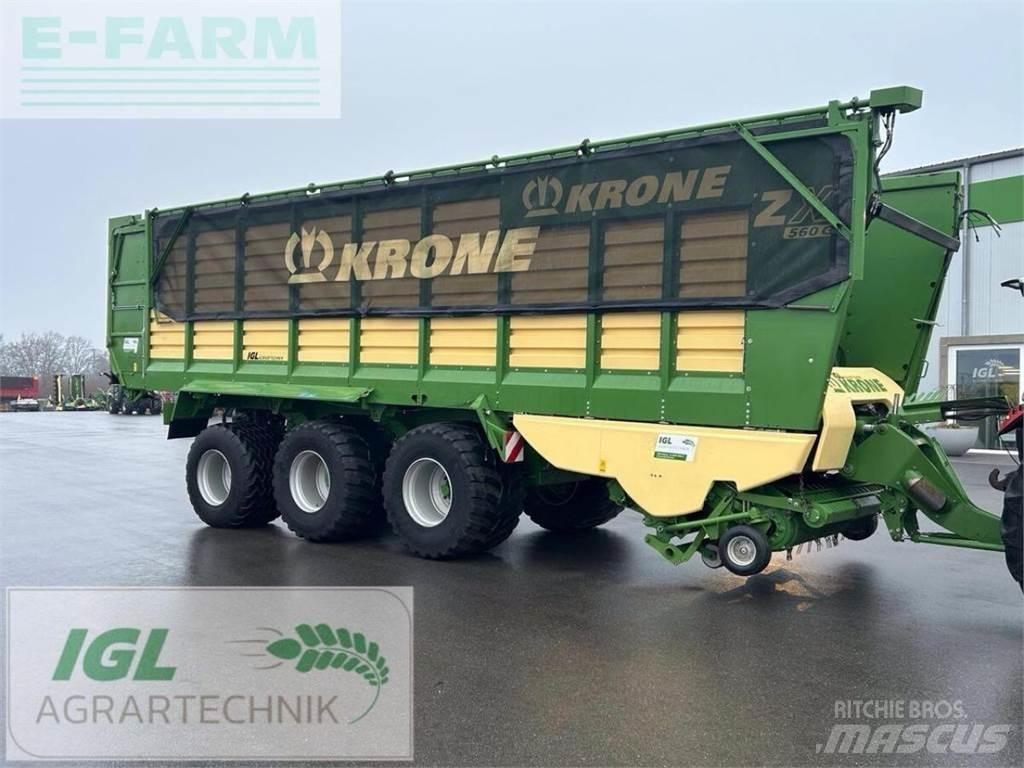 Krone zx 560 gl Grūdų vežimėliai