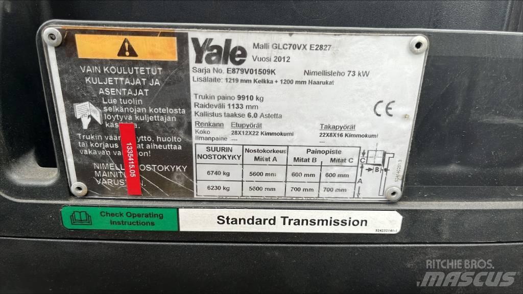 Yale GLP 70 GC LPG (dujiniai) krautuvai
