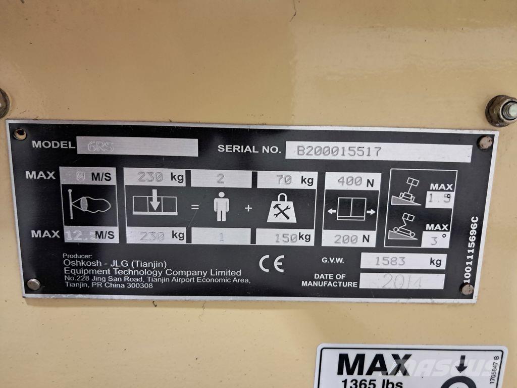 JLG 6RS Žirkliniai keltuvai