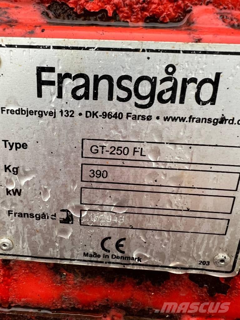 Fransgård GT 250 FL Sniego peiliai ir valytuvai