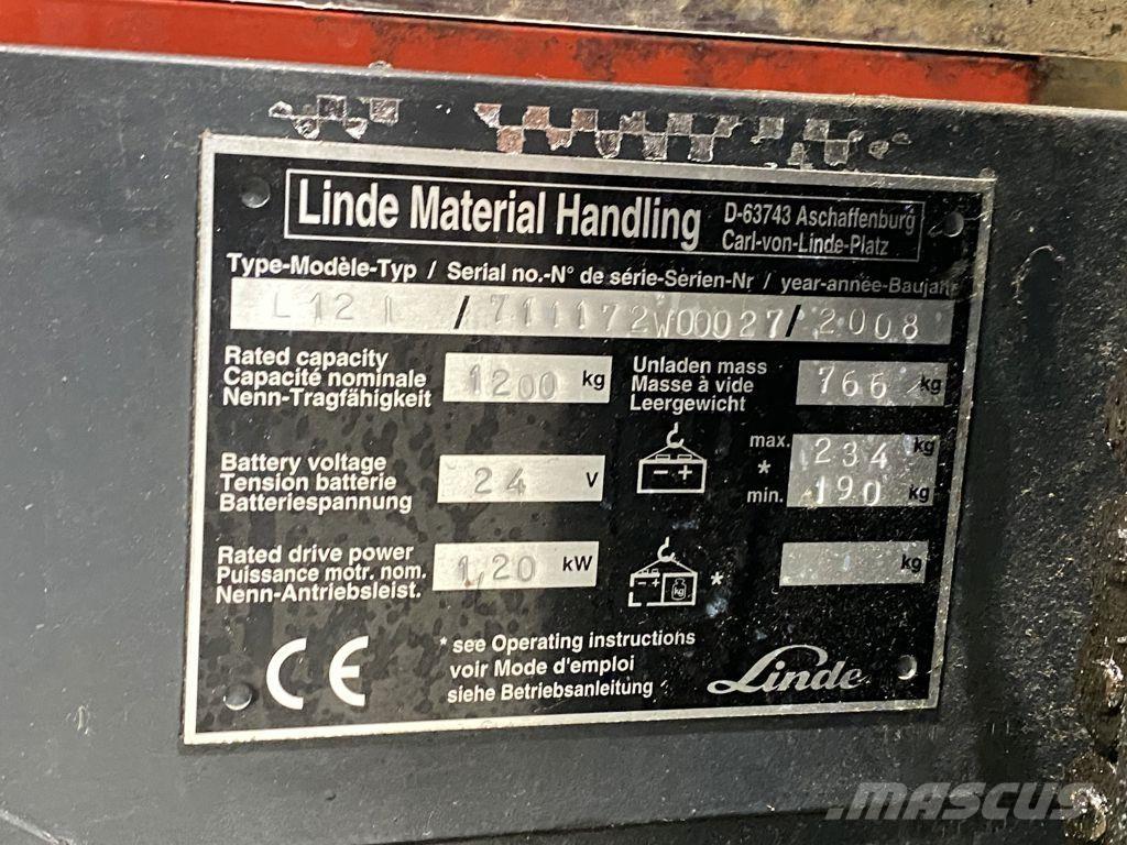 Linde L12I Rankiniai vėžimėliai