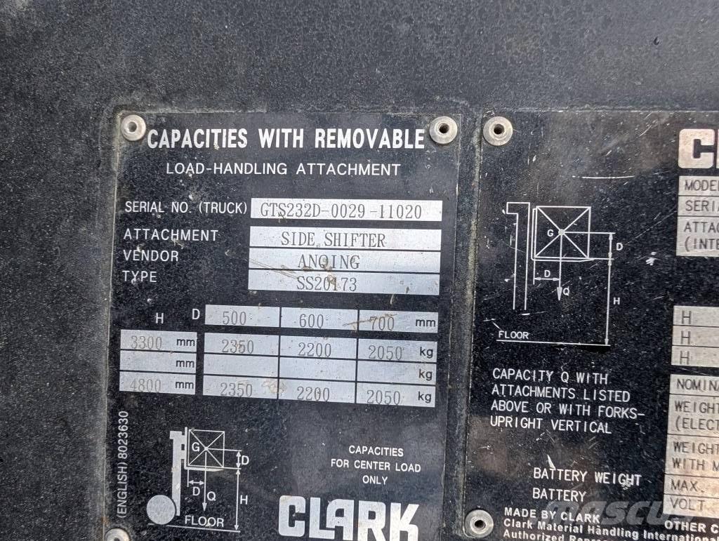 Clark GTS 25 D Dyzeliniai krautuvai