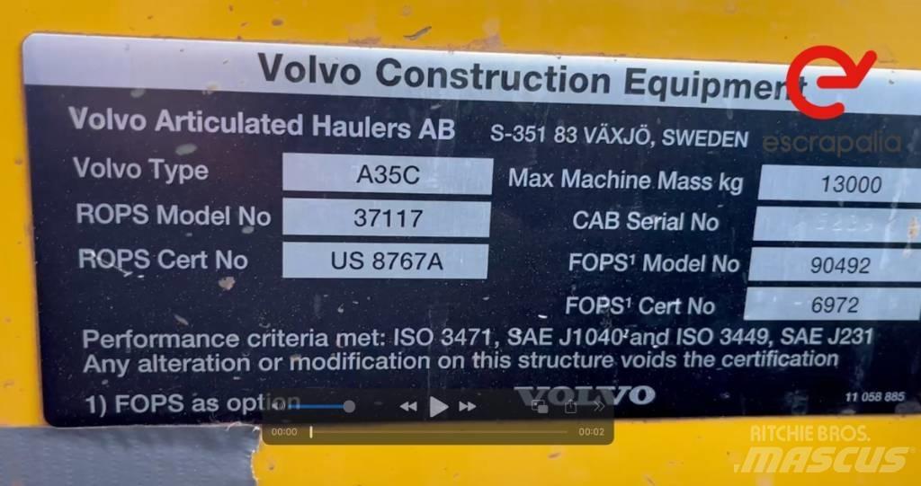 Volvo A 35 C Karjeriniai savivarčiai