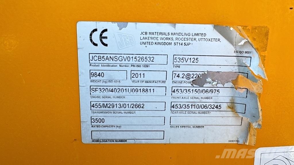 JCB 535-125 Hiviz Teleskopiniai krautuvai