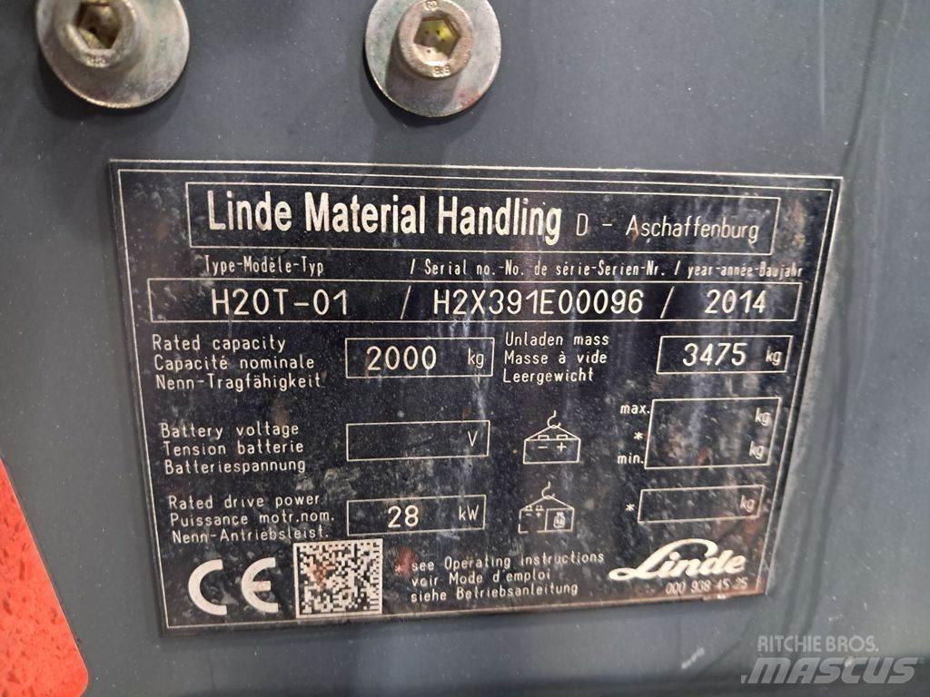 Linde H20T-01 LPG (dujiniai) krautuvai