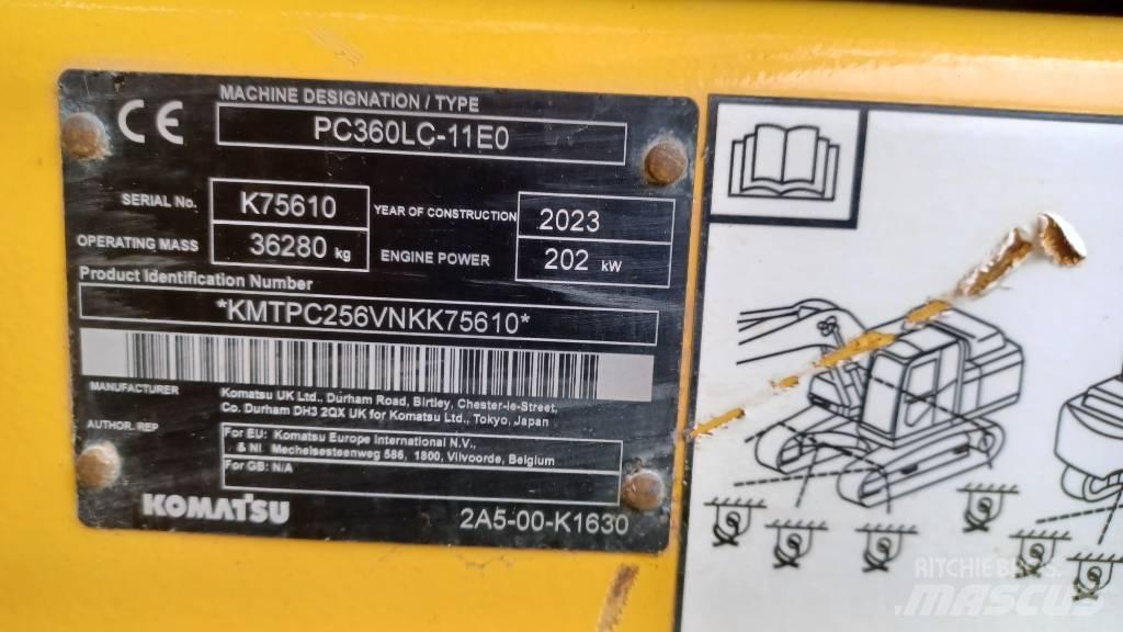 Komatsu PC360LC-11E0 Vikšriniai ekskavatoriai