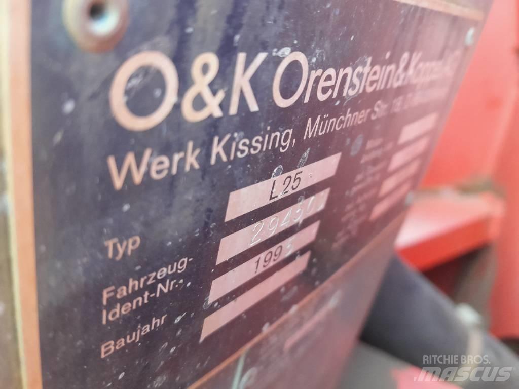 O&K L 25 Naudoti ratiniai krautuvai