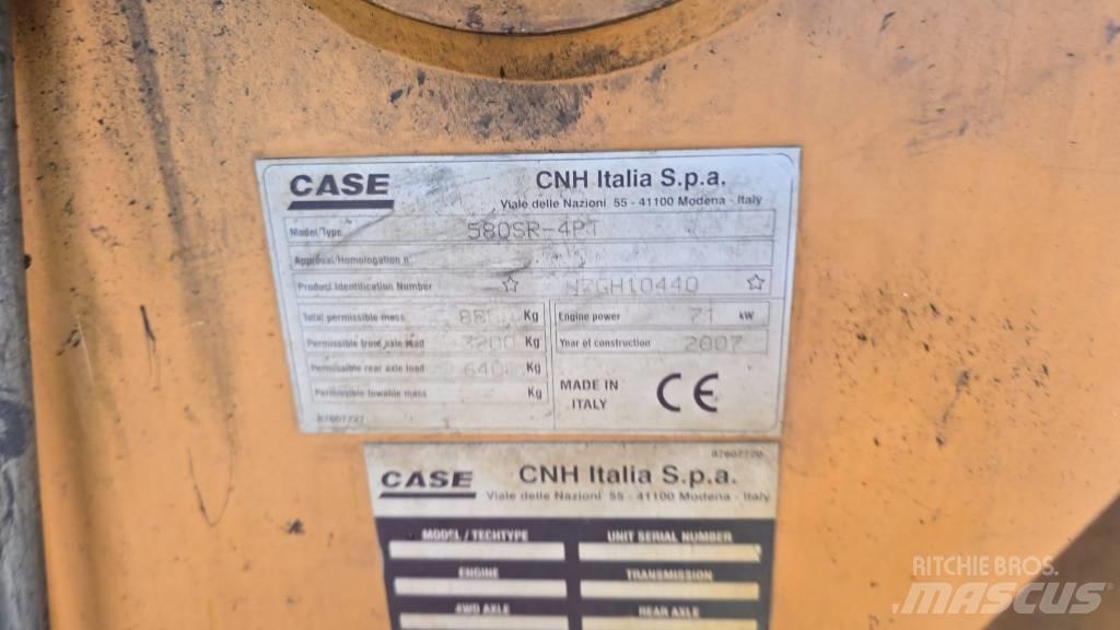 CASE 580 SR Ekskavatoriniai krautuvai