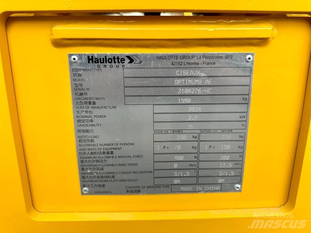Haulotte OPTIMUM 8 Žirkliniai keltuvai