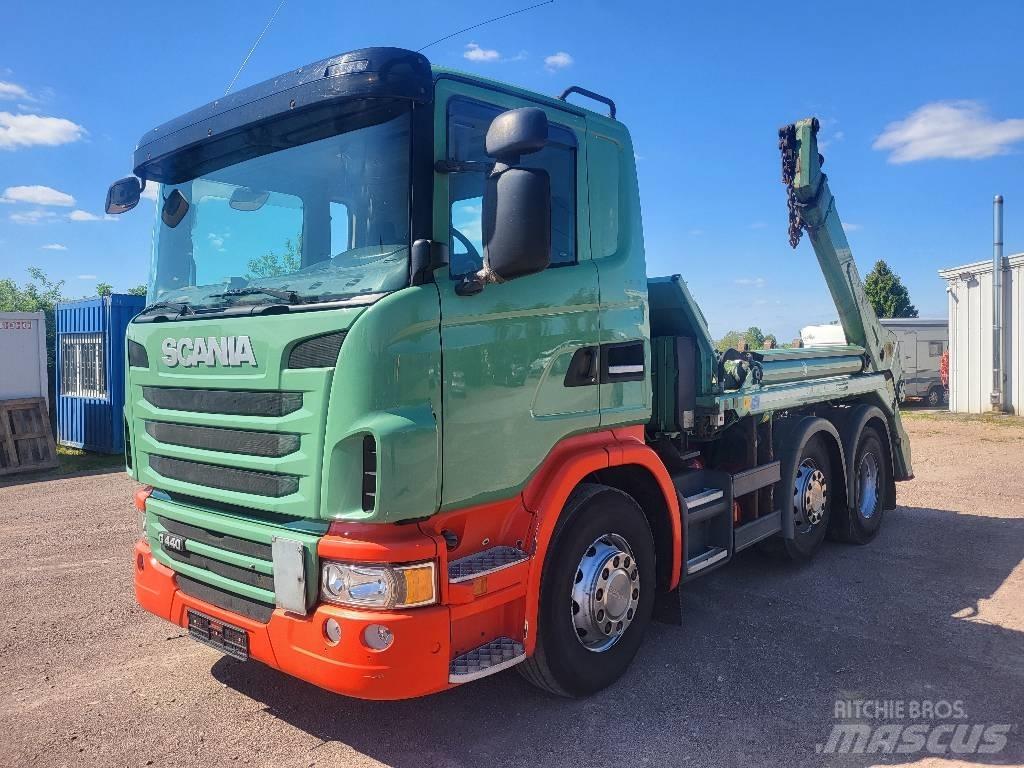 Scania G440LB 6x2 Konteinerių nuožulnaus pakėlimo ant platformos krautuvai