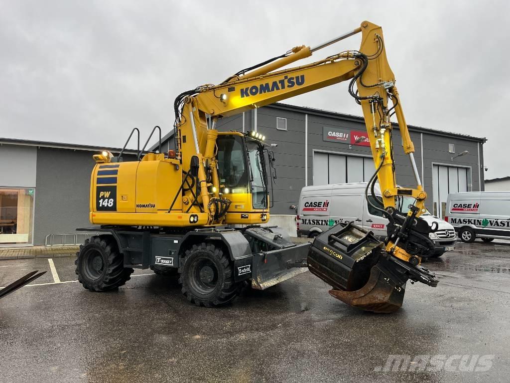 Komatsu PW148-10 Ratiniai ekskavatoriai