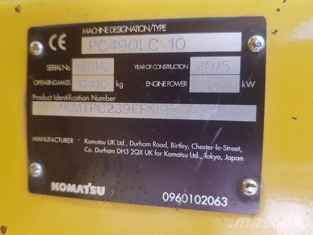 Komatsu PC 490 LC-10 Vikšriniai ekskavatoriai