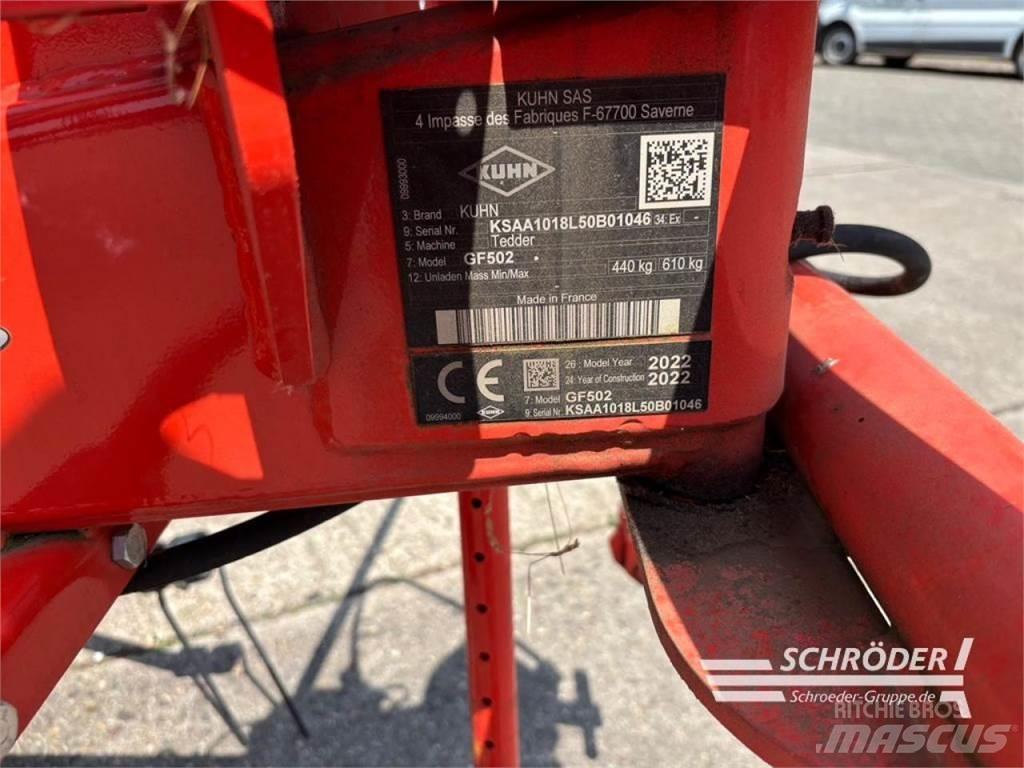 Kuhn GF 502 Šieno grėbliai ir vartytuvai