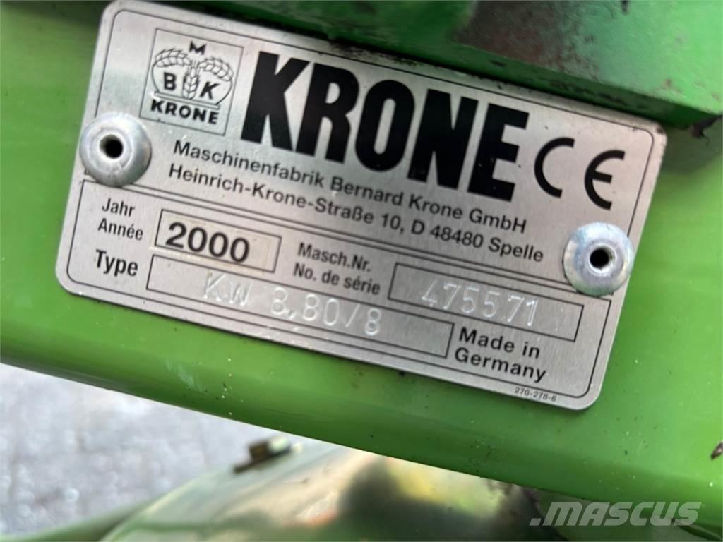 Krone KW 8.80/8 Šieno grėbliai ir vartytuvai