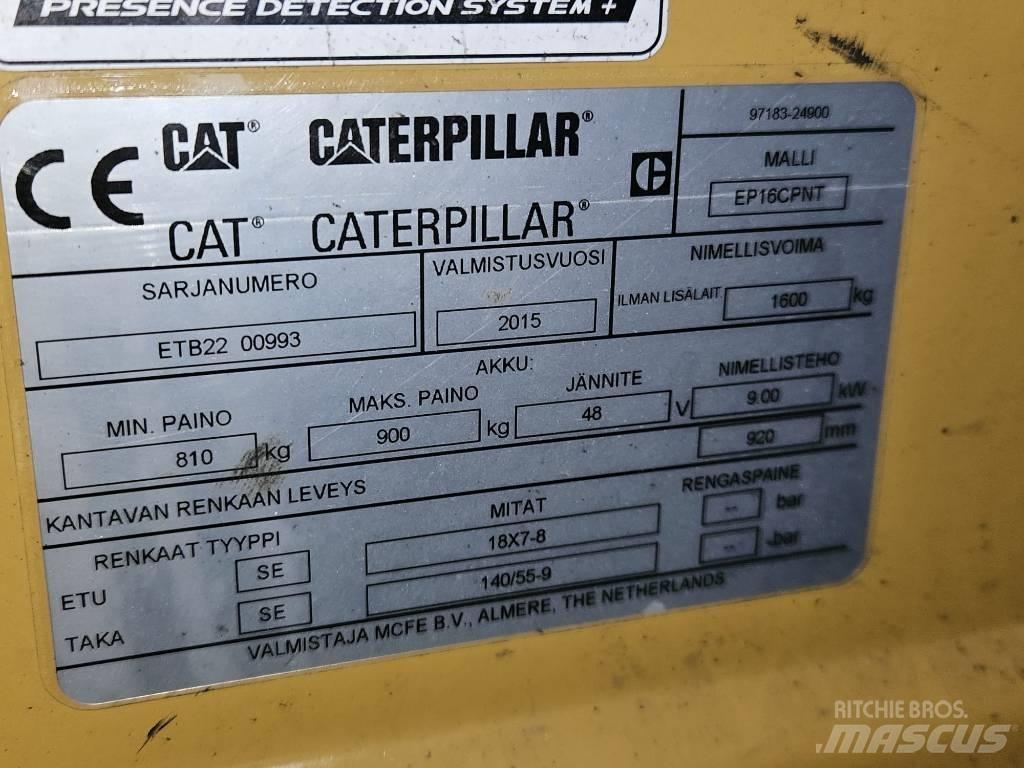 CAT EP16CPNT Elektriniai šakiniai krautuvai